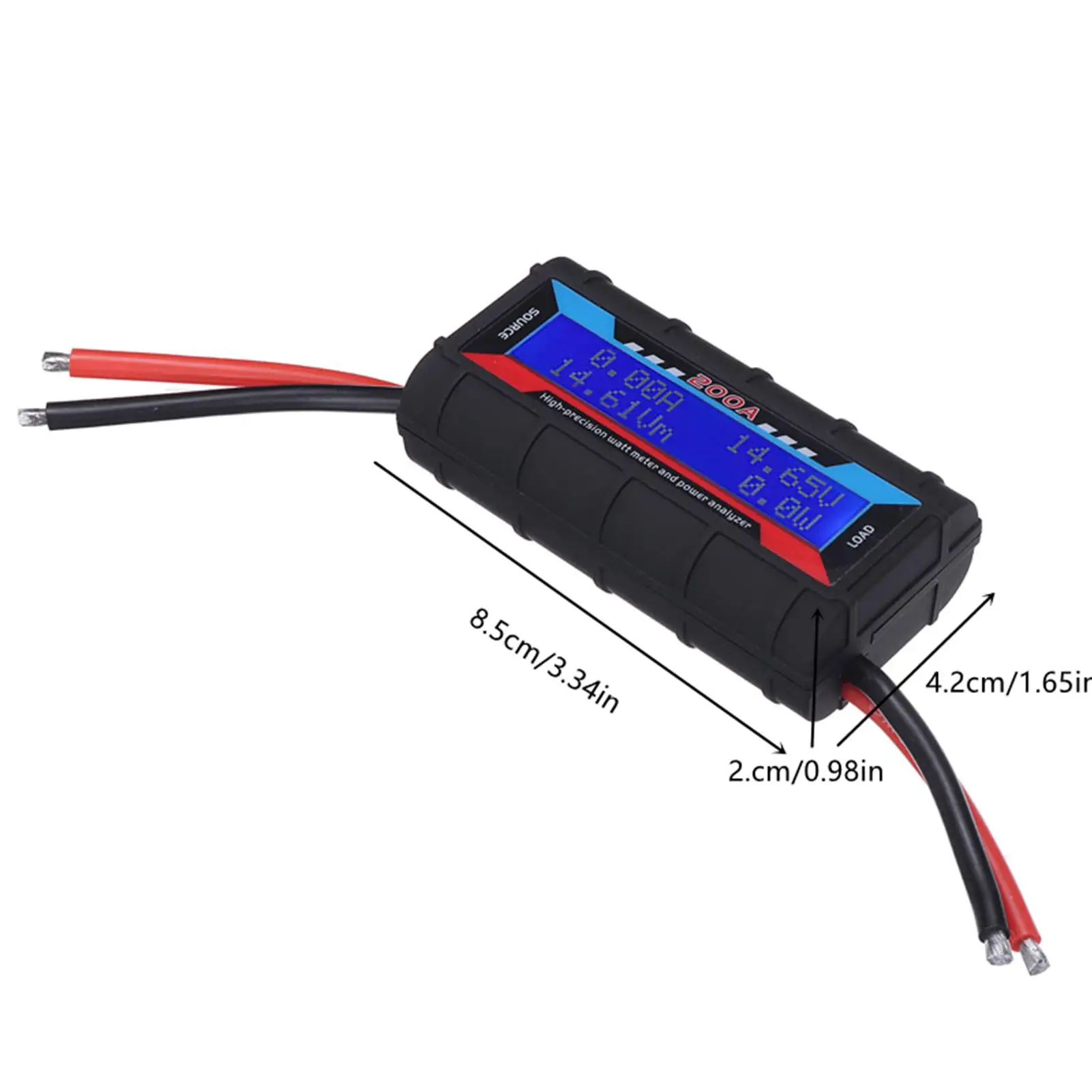 LCD 200A 60V Digitaler kabelloser Batterietester Wattmeter Power Volt Amp Monitor Analysator für RC-Modellflugzeug Batterieanalysator