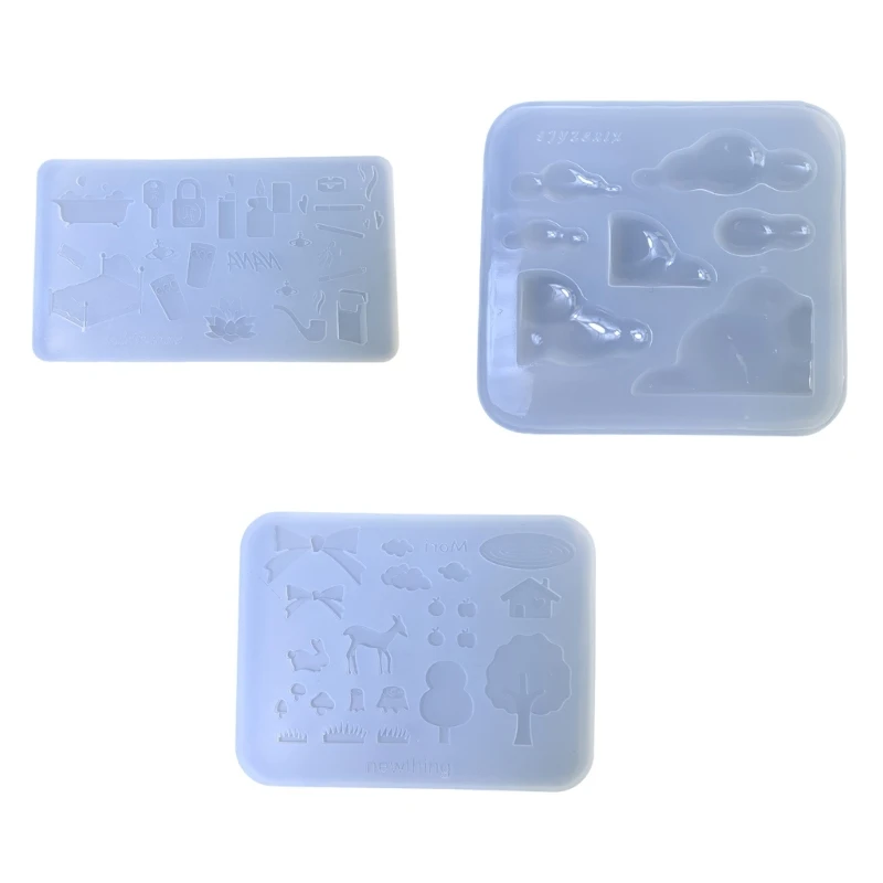 Silicone Candy and Chocolate Molds Flexible Fondant Forms Hand-Making Supplies Suitable for Baking and Crafting