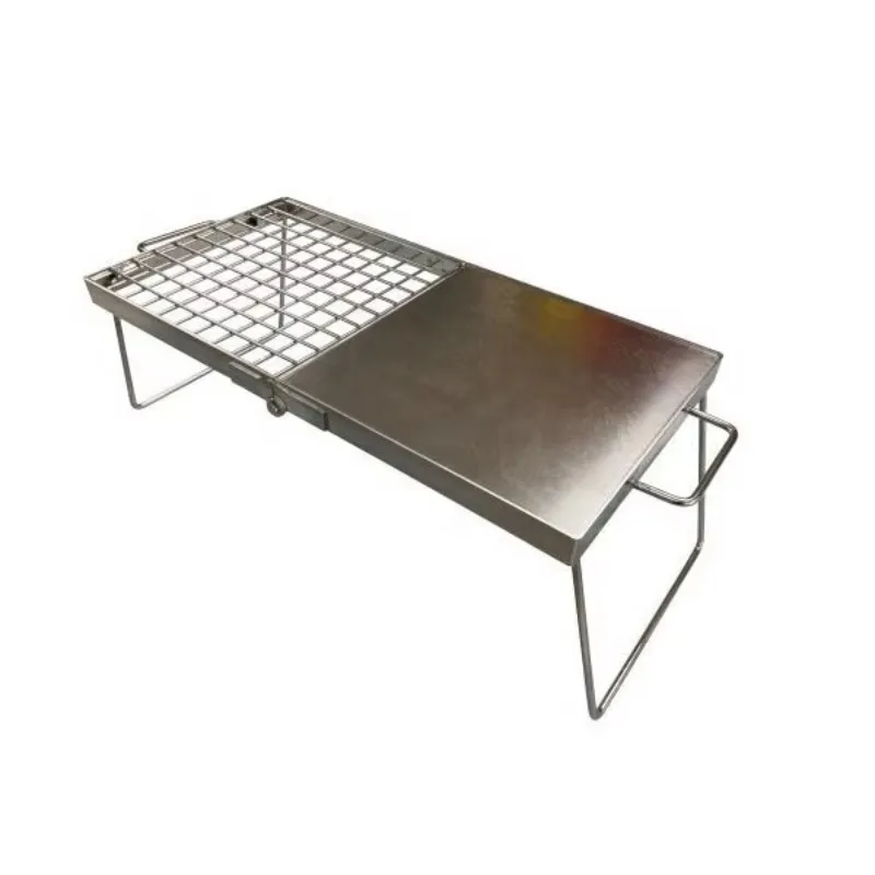 Charcoal Bbq Stainless Steel Folding Camping Grill
