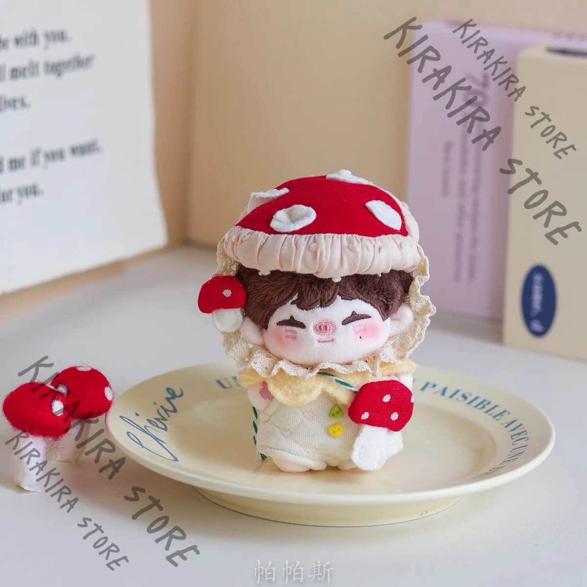 التميمة الملابس الفطر على شكل دعوى 10 سنتيمتر Maumet الزي تأثيري أنيمي Kawaii الملابس القطنية (بدون دمى) هدايا عيد الميلاد