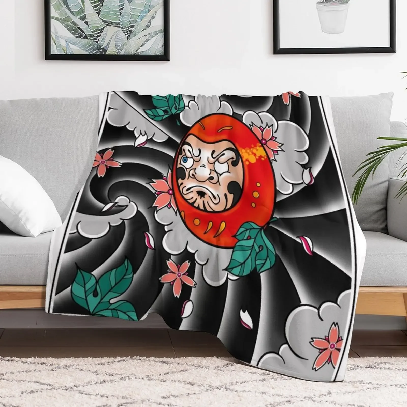 Daruma Doll Throw Blanket heavy to sleep Stuffeds for sofa Blankets