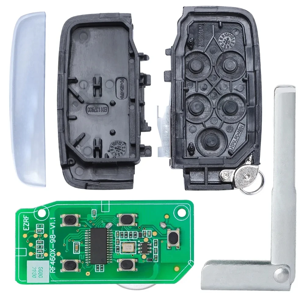 KEYECU KOBJTF10A 315MHz/434MHz ID49 Chip Smart Remote Key per Jaguar XE XF XJ F-Pace F-Type 2014-2020