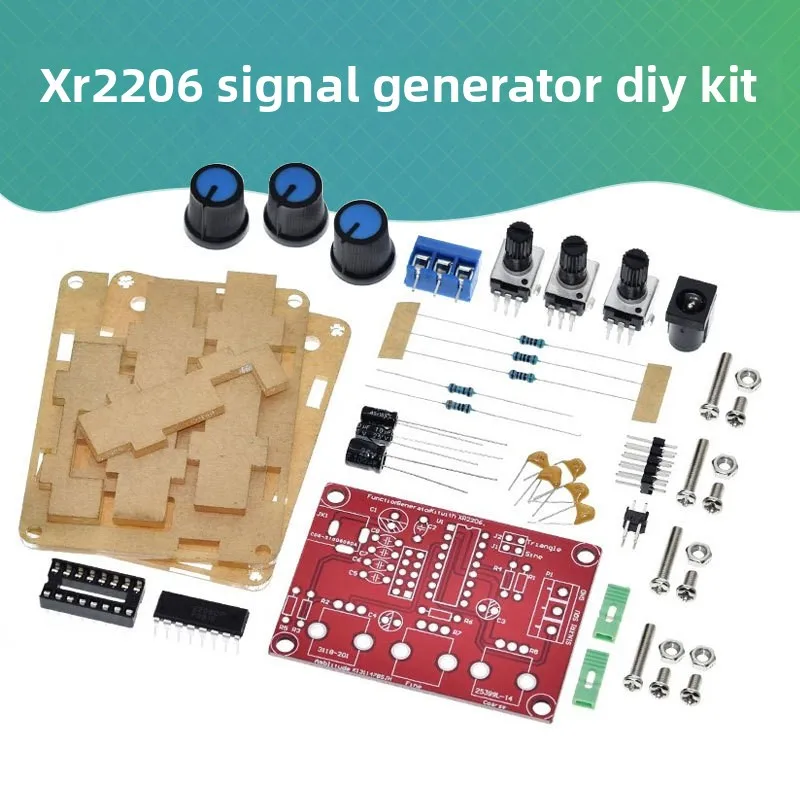 XR2206Generador de señal de función DIYKit Salida de onda cuadrada sinusoidal Frecuencia y amplitud ajustables