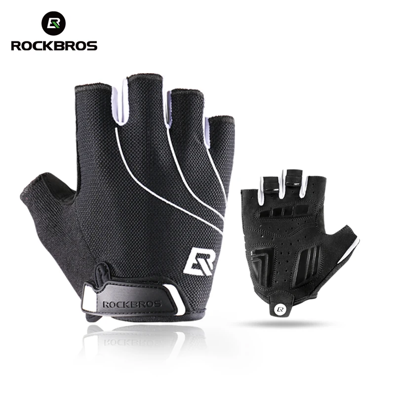 ROCKBROS Cycling Gloves Men Women Sports MTB Road Half / Full Finger Bicycle Gloves Breathable Shockproof Anti-slip Bike Gloves