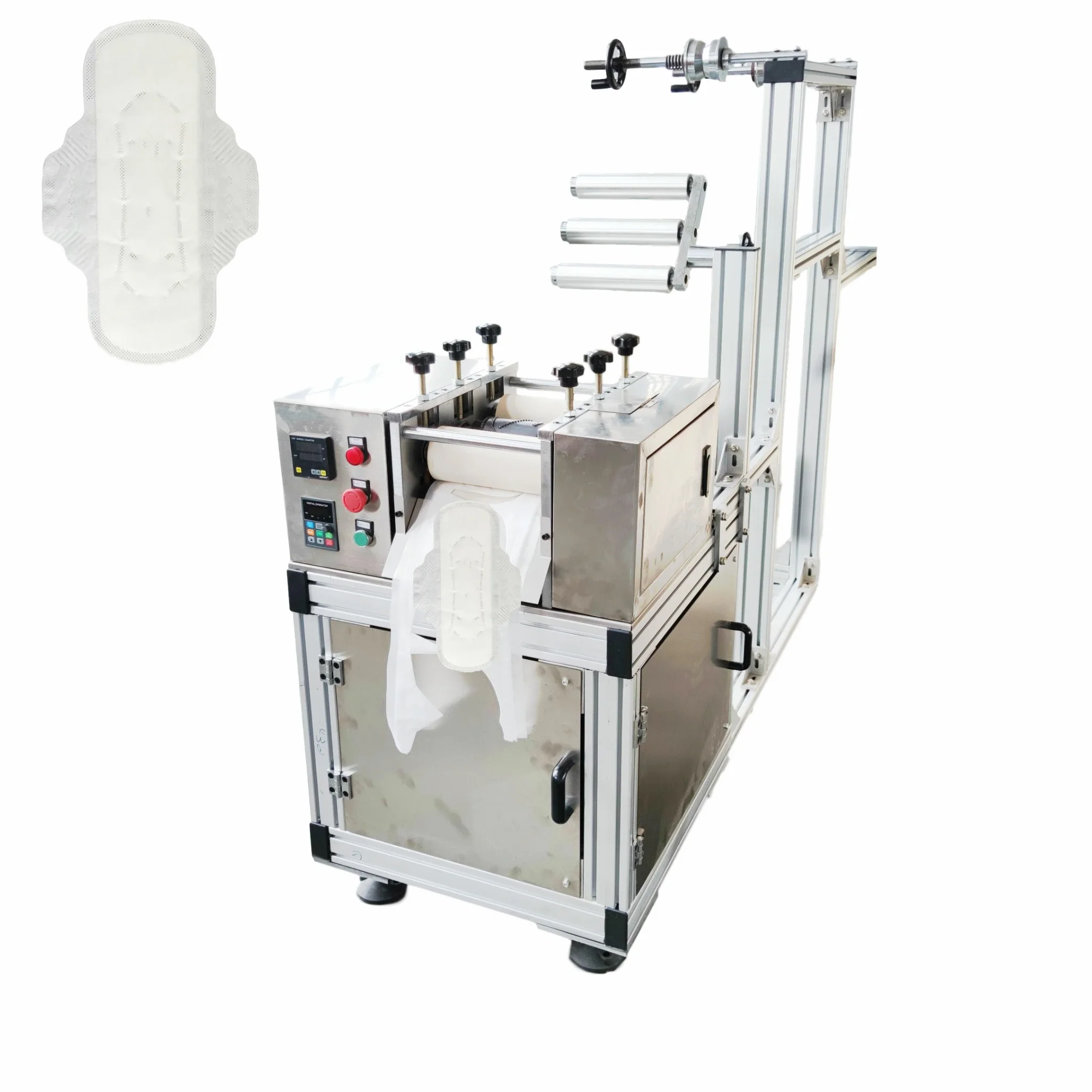 Ultrasonic sanitary napkin pad making machine is use to produce napkins