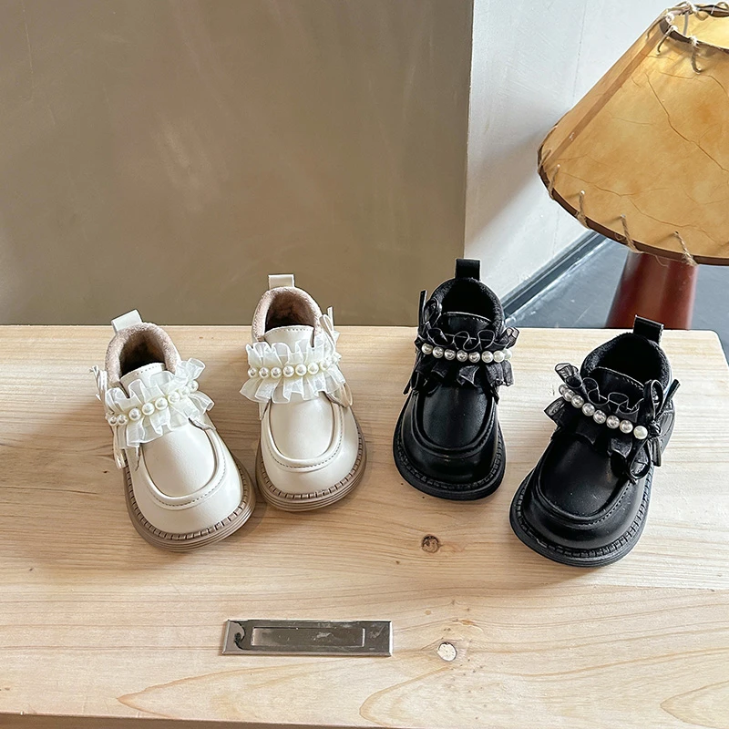 

Повседневная обувь на плоской подошве для девочек, детская кожаная обувь в стиле принцессы, универсальная зимняя обувь с круглым носком, новинка 2025, детская повседневная обувь, теплая замша