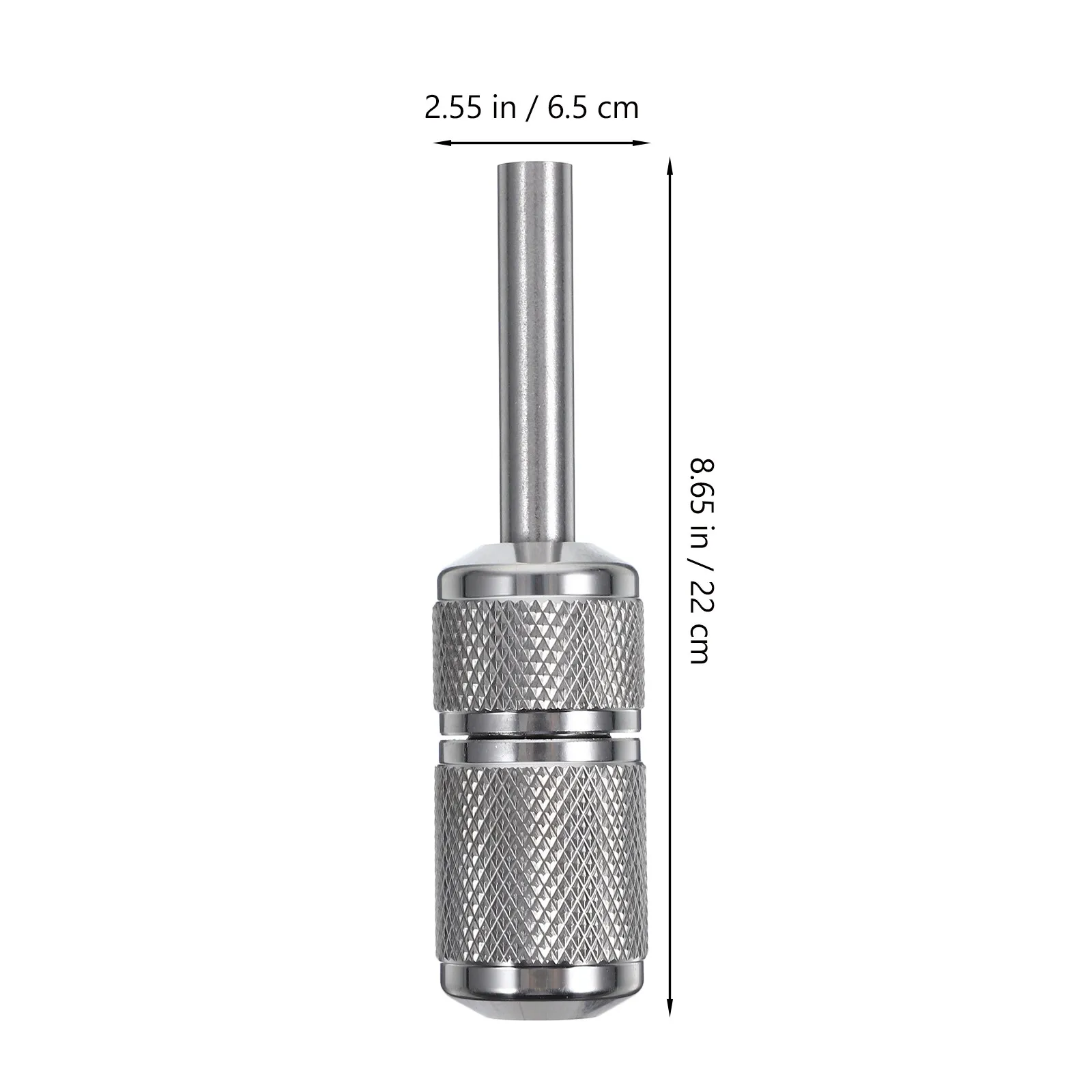 Tattoo Grip Stainless Steel Self Locking 7-8Mm Inner Diameter Non-Slip Ratchet Handle for Artists Beginners Compatible with Most