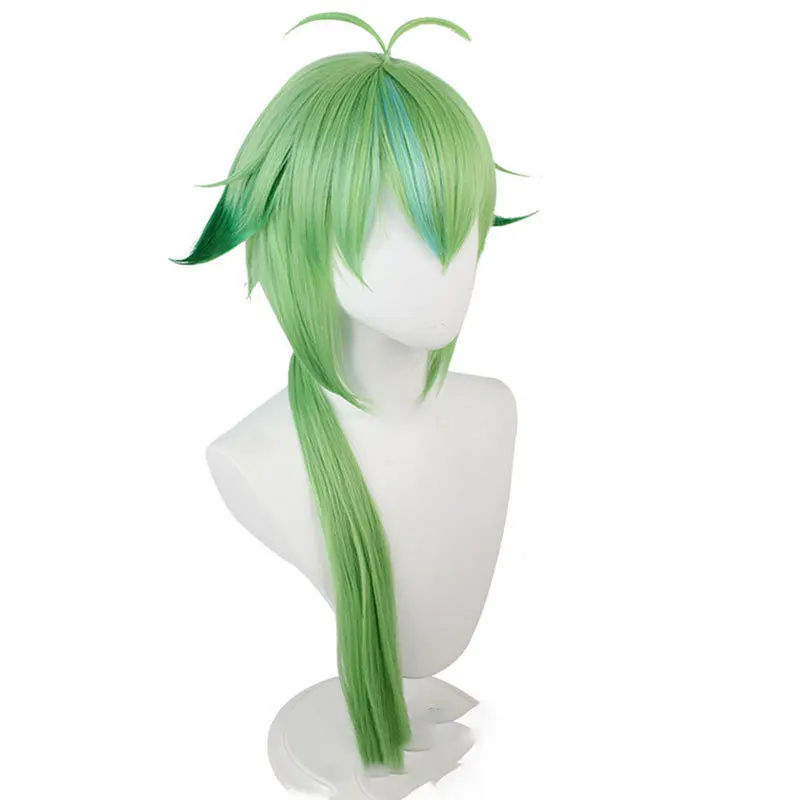 Genshin Impact Xiangshao Cosplay Perücke Harmlose Süße T-Shirt Farbverlauf Grün Umgedrehtes Cosplay