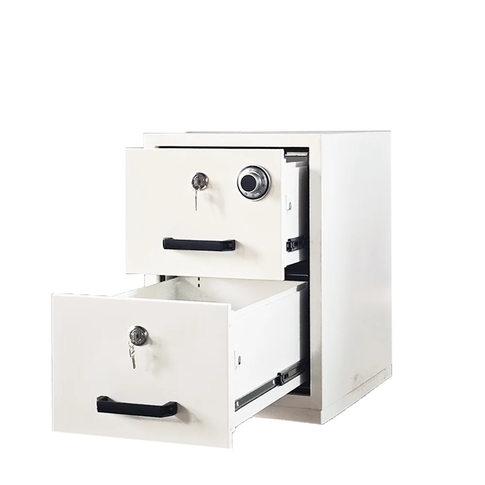2 Drawer Vertical Office File Cabinet Fireproof And Fire Resistant Metal Filing Cabinets