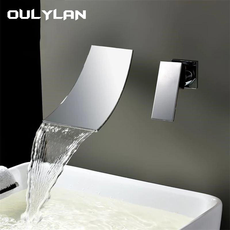 

Hole In-wall Faucet Cold and Hot Tub Faucet Basin Split Type Vintage Single Water-tap kitchen Bathroom Tap