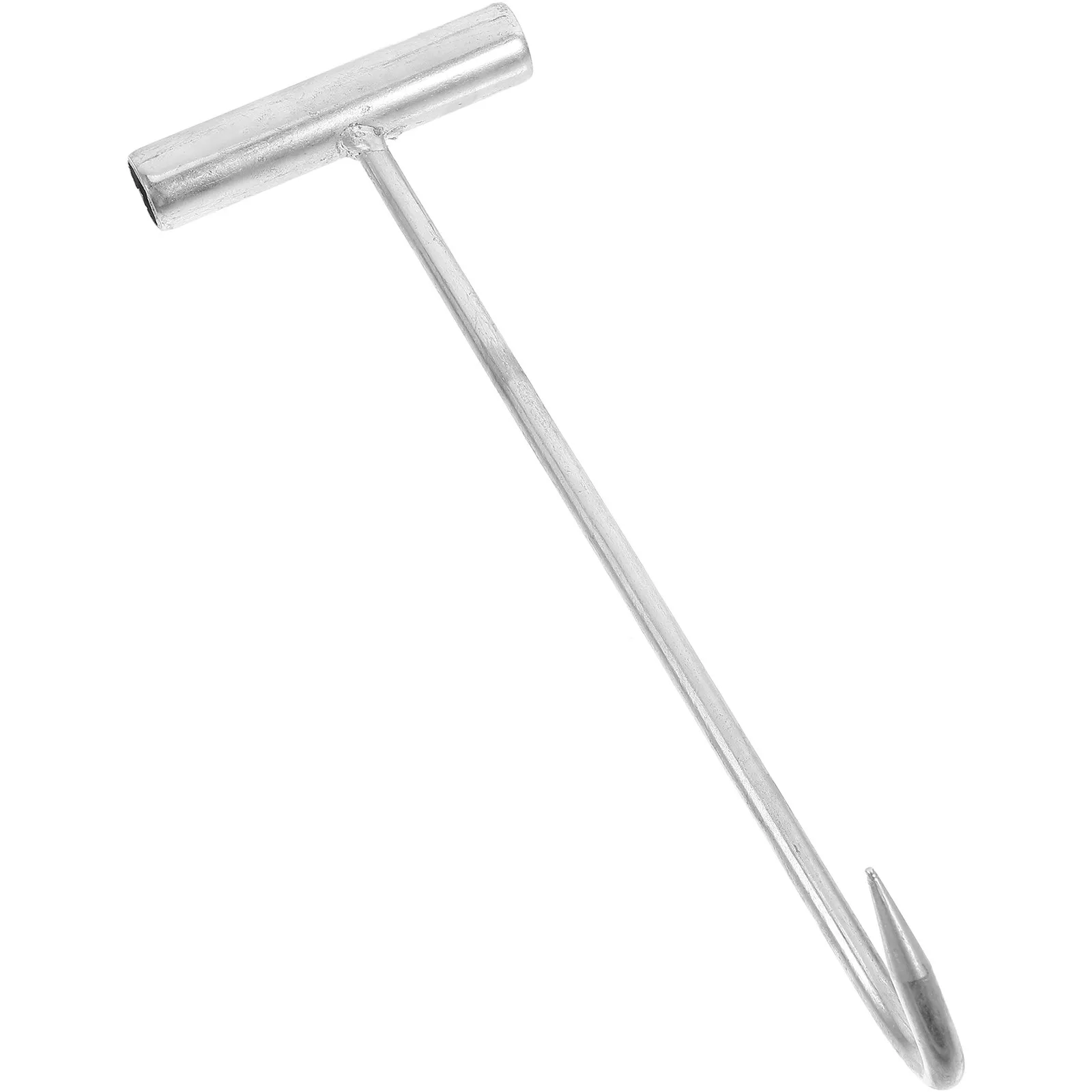 Stainless Steel Manhole Cover Lifter T shaped Hook for Industrial Use Durable Moving Tools Utility Lifting Equipment