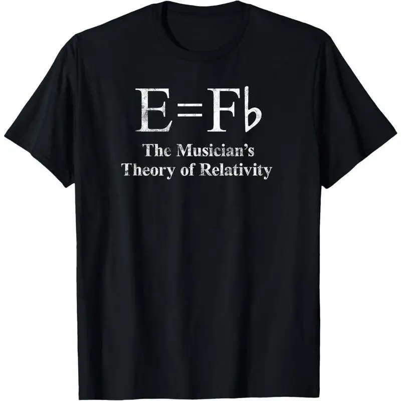 

Funny Musician T-shirt, E=Fb Enharmonic Graphic Tee, Music Theory Lover Gift, Sarcastic Musician's Theory of Relativity Shirts