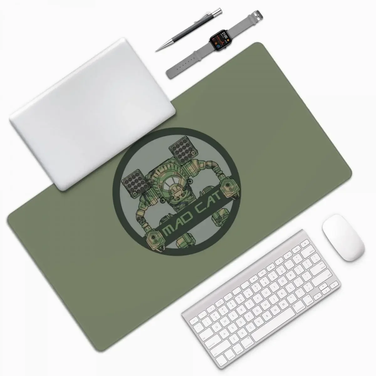Mechwarrior Camo Mad Cat Seal Large Mouse Pad Computer Keyboard Mouse Mat Gamer PC Laptop Desk Mat Office Accessories Table Mats