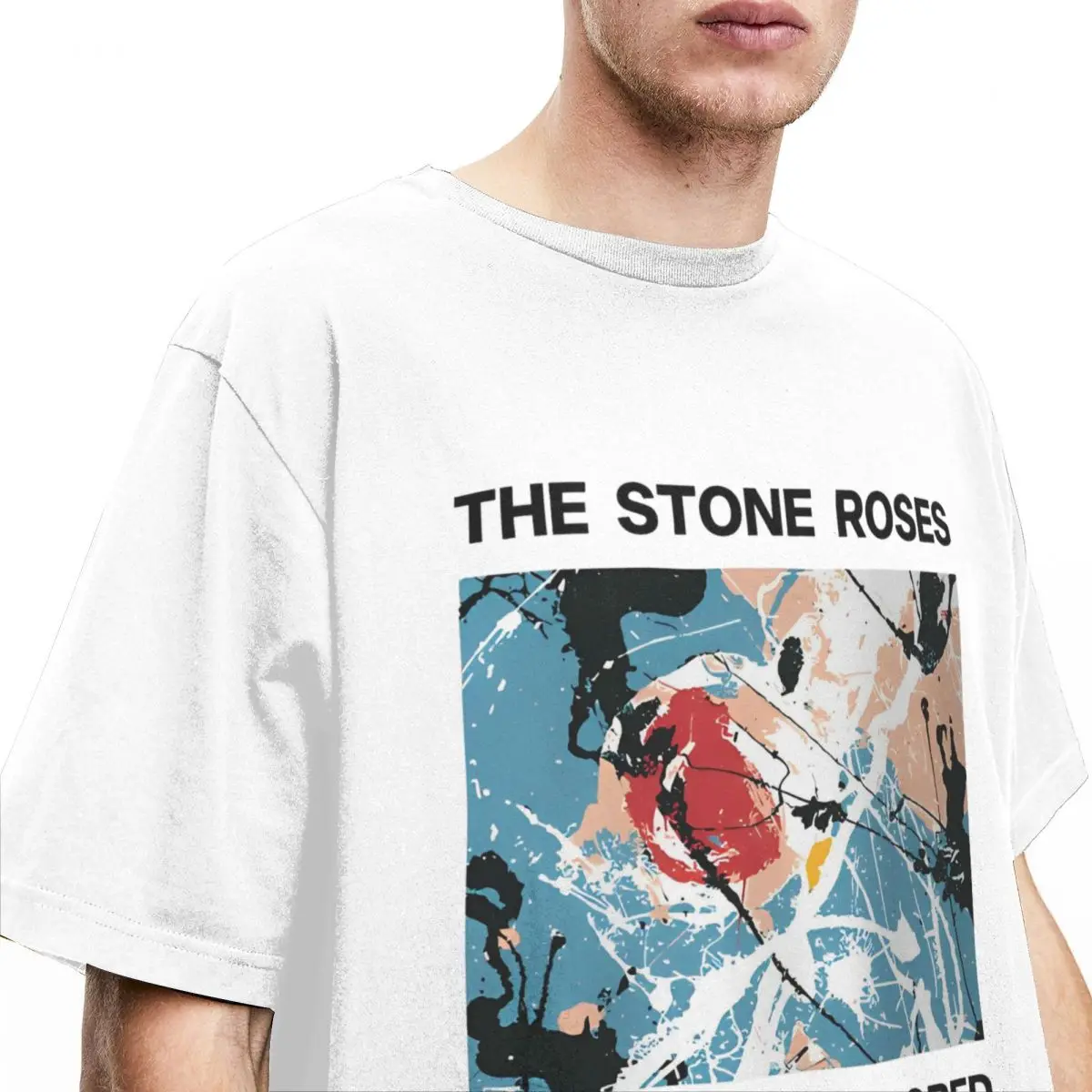 Mens T-Shirt The Stone Roses T Shirts Hip Hop adored Summer Tees Y2K Casual Design Cotton Tops Plus Size 5XL