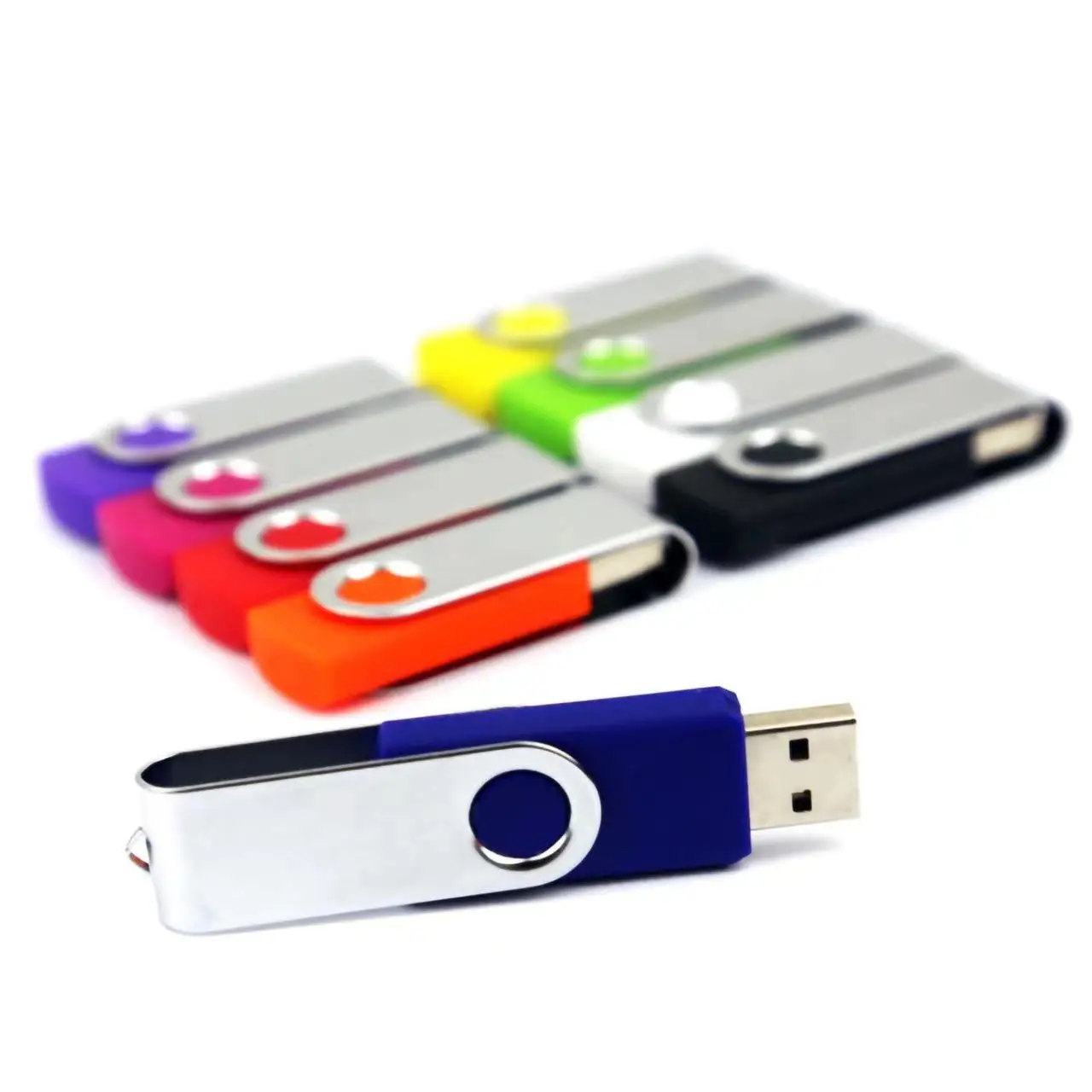 Classic colorful rotating USB pen drive USB2.0 8GB swivel memory stick 16GB 32GB 64GB flash drive 128GB USB flash memory