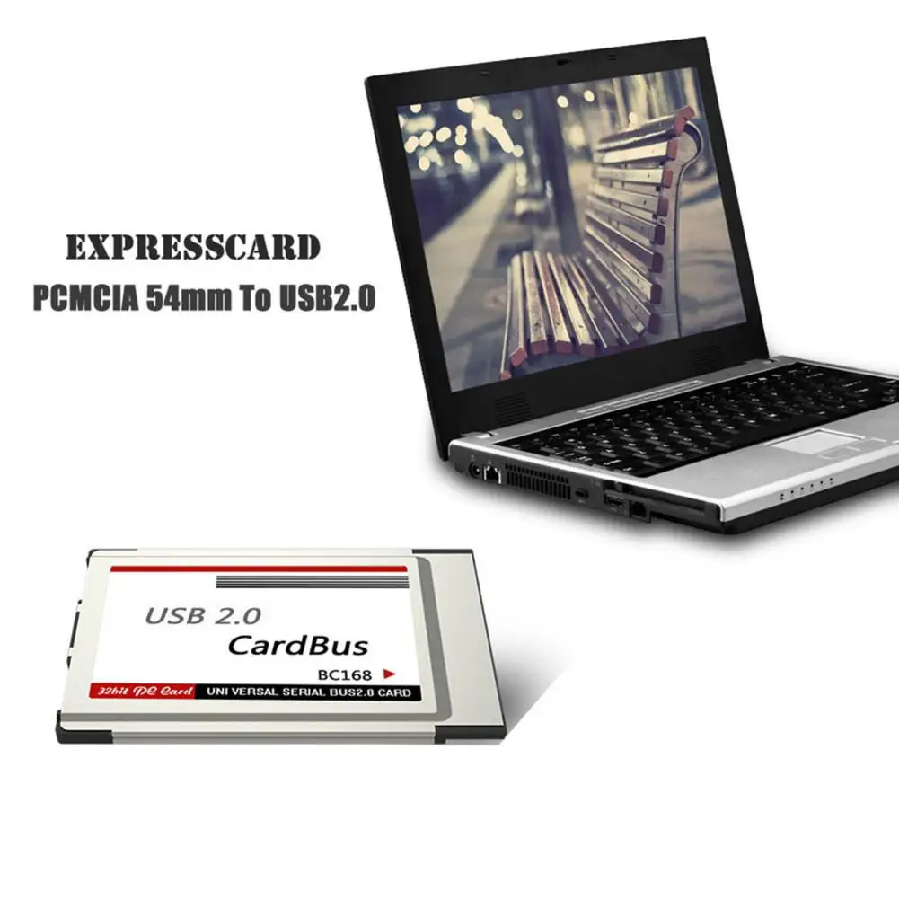 Adaptador de tarjeta rápida PCMCIA Express USB 2,0 de larga duración, eficiente, doble puerto, adaptador pci-express de alta velocidad para ordenador