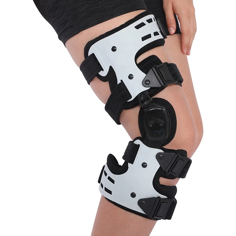 TJ-KM012 Open Patella Hinged Protector Adjustable Support Knee Brace For rehabilitation