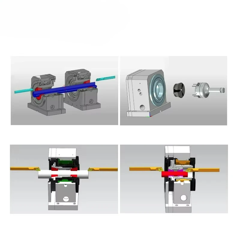 

Spindle Clamp Chuck JHP-160/180/200/220/260 Type Double Collet Chuck Clamping Seat Bidirectional Spindle Clamp Seat