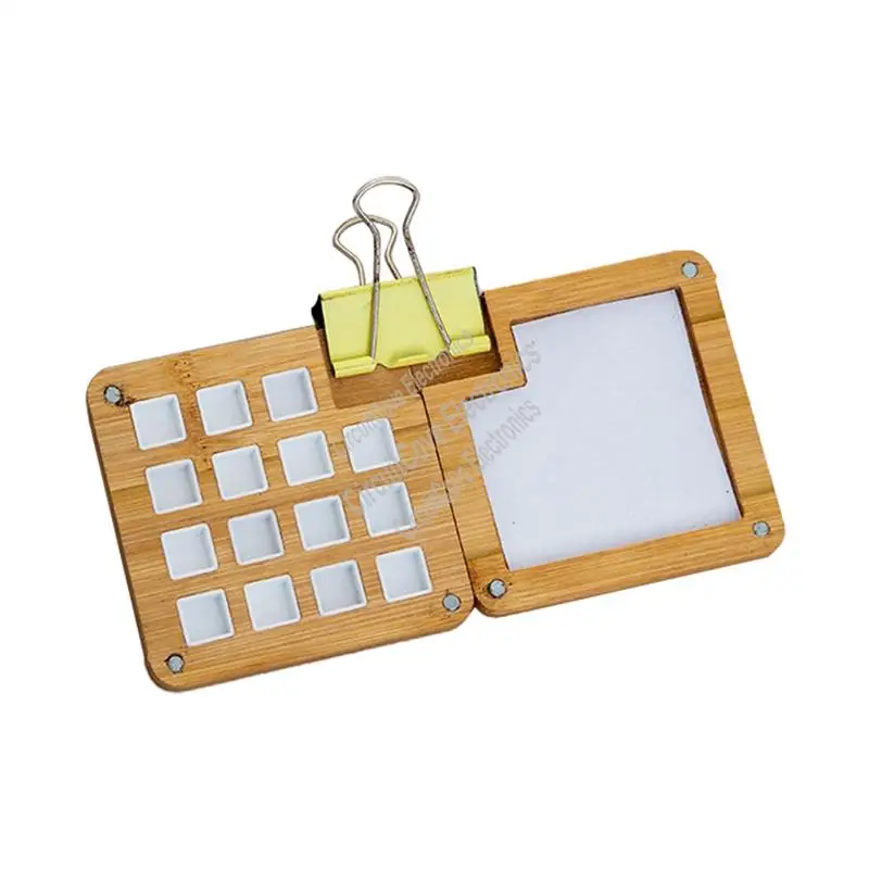 

Портативная акварельная палитра, мини-поднос для краски, коробка для художников, путешествий на открытом воздухе, альбом для рисования гуашью, простая установка-A09I