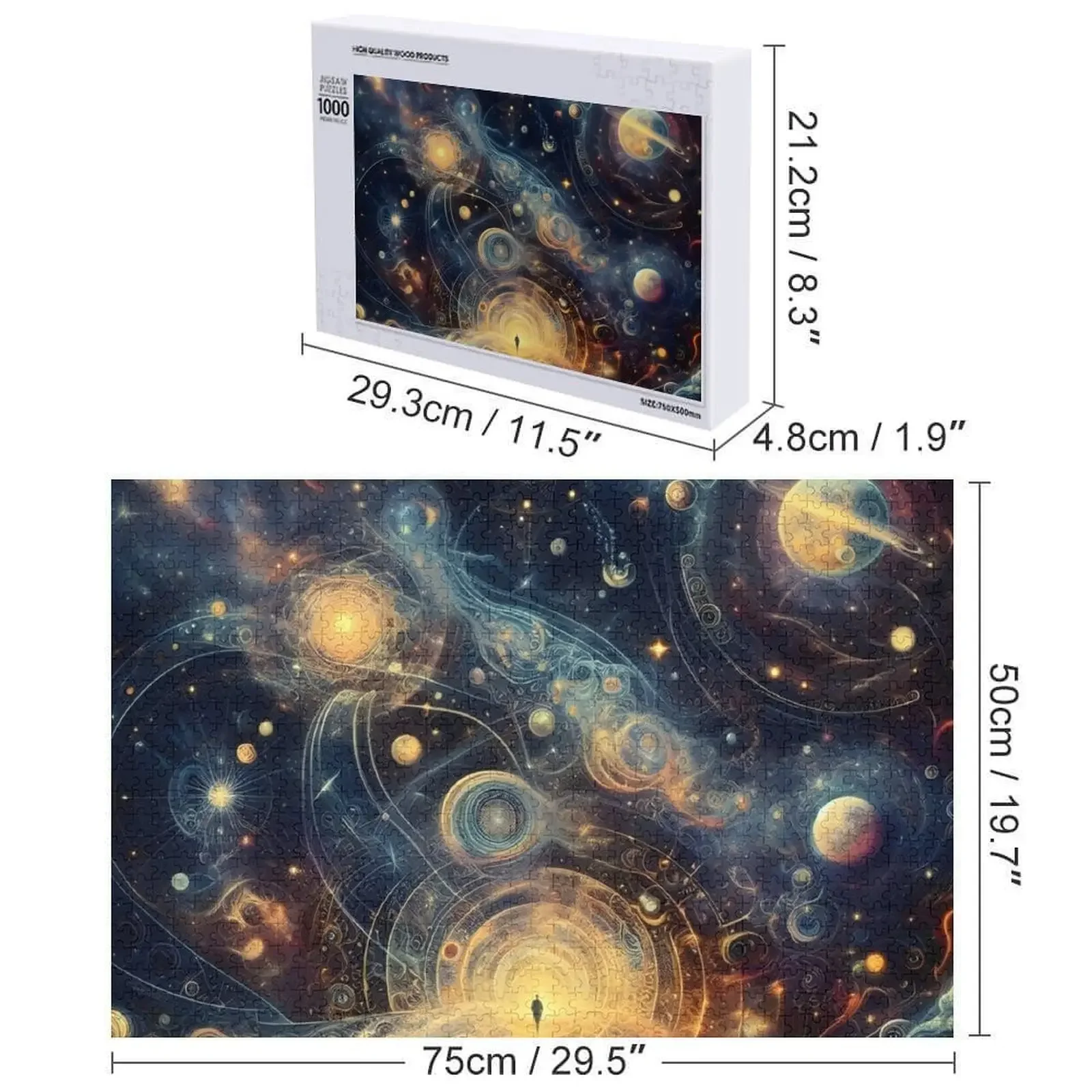 Rompecabezas de espacio y tiempo, rompecabezas personalizado, juguete personalizado para bebé, rompecabezas de juguetes personalizados