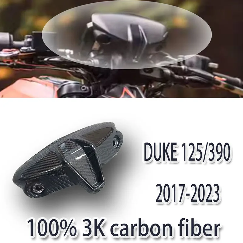 

Carbon Fiber Dry Carbon Windshield Instrument Cover for Ducati Duke 125/390 Motorcycle Accessories Compatible with 2017-2023