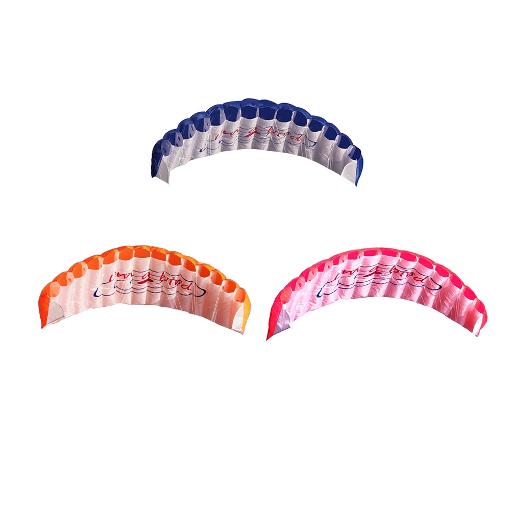 Cerf-volant parafoil double ligne, tresse de puissance de haute qualité, kitesurf professionnel, grand 1.4m avec 2 poignées pour la plage et le plaisir en plein air