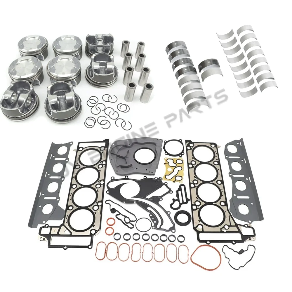 M278 Engine Rebuild Kit Gasket Piston Ring Bearing Set For Mercedes-Benz 4.6 4.7 CL500 CL550 E500 E550 GL450 S500 S550 4.6L 4.7L