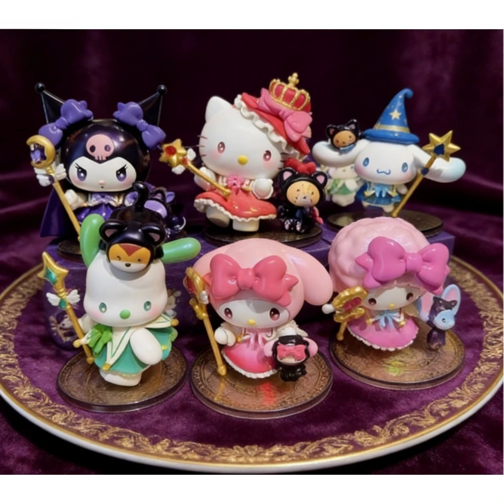 本物のサンリオコレクション、スターリーナイトマジシャン クロミ マイメロディスタイル プレミアムブラインドボックスフィギュア ホットデスクトップオーナメント ガールズギフト