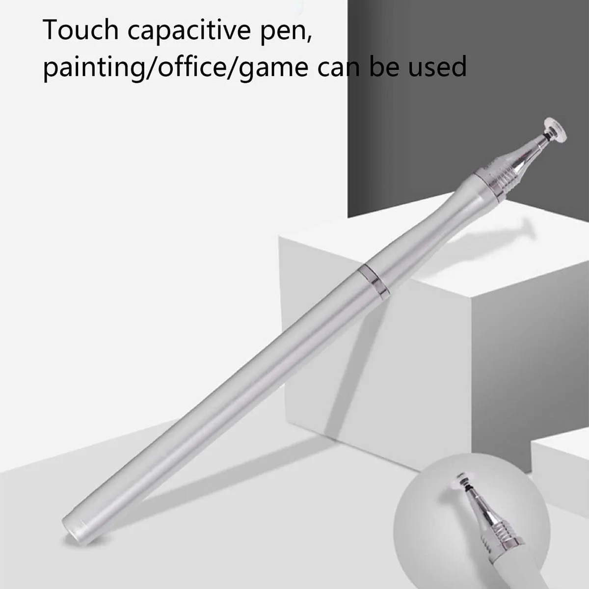 Precise 2-in-1 Multifunctional Touch Pen, Pen-Style Touch Screen Pen (Suitable for Tablets and Mobile Phones)
