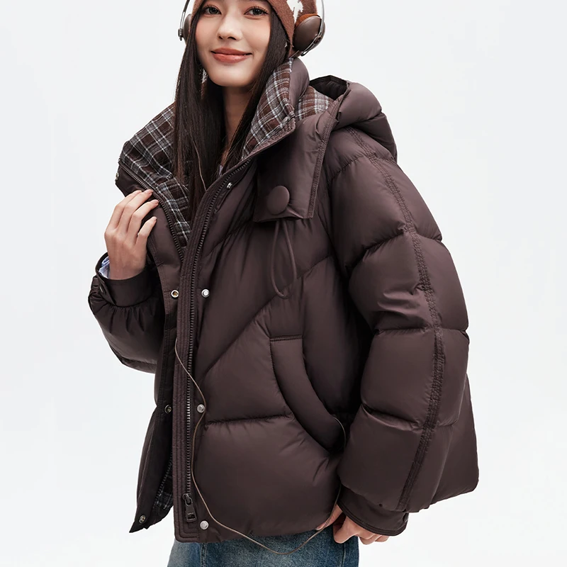 

Women Overcoat White Duck Down Women Hooded Warm Women Down Jacket 2025 Winter New High Quality Down Jacket Fashion Parker H765