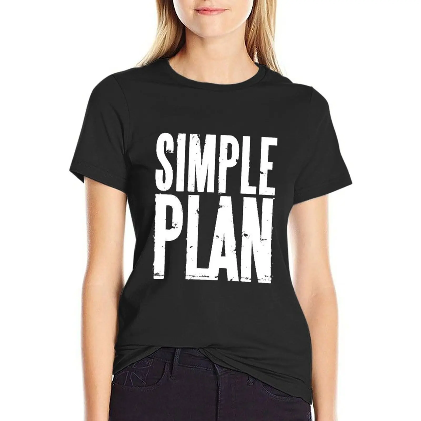 

Simple Plan LogoClassic T-Shirt blacks female sports fans anime clothes summer clothes for Women