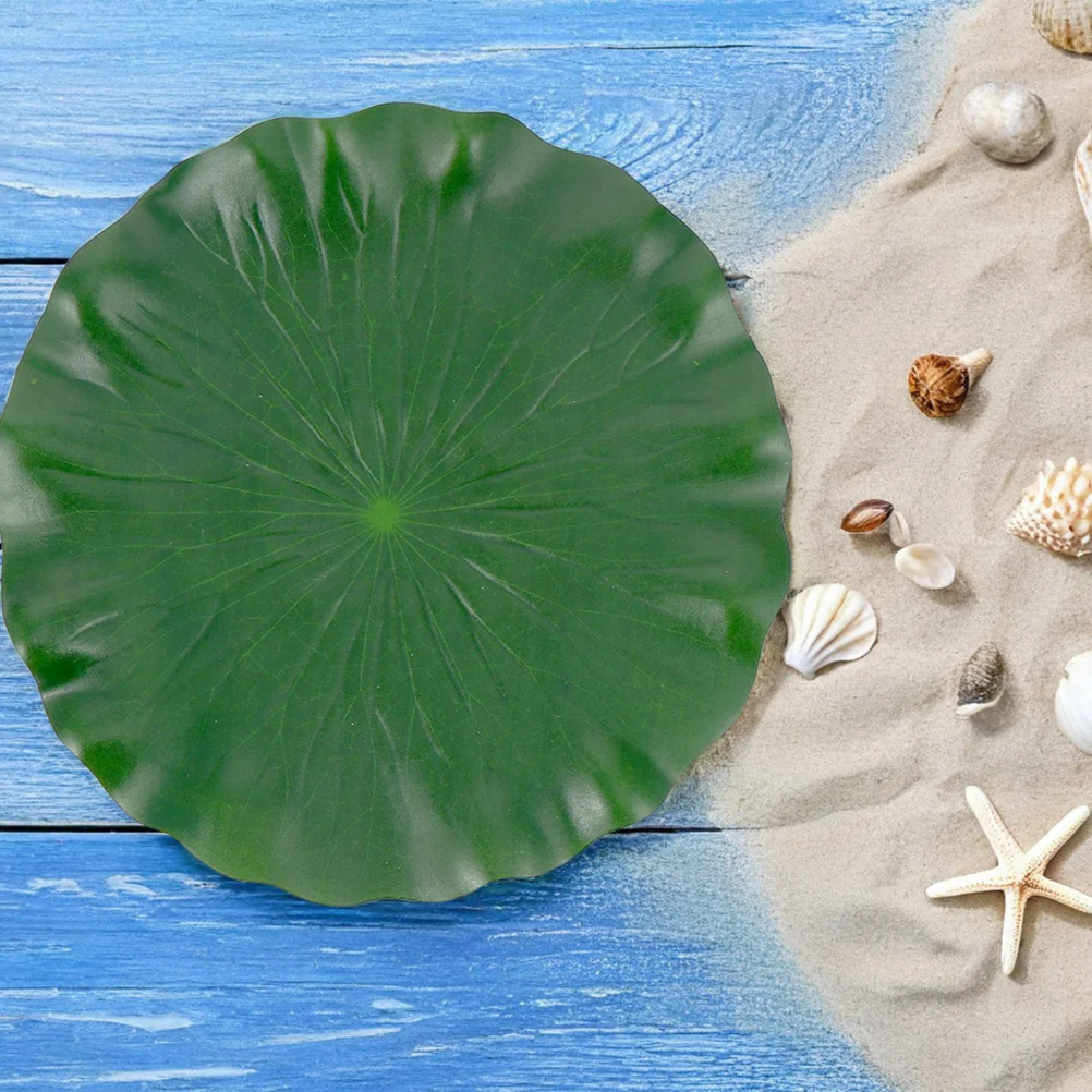 

Simulation Lotus Leaves Realistic Fishpond Lotus Leaf Fish Tank Decoration Eva Material Photo Props Simulation Leaf