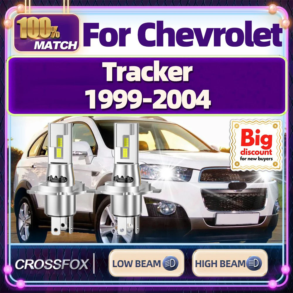 

CROSSFOX【For Chevrolet Tracker 1999-2004】Hi/Lo Beam Turbo Canbus Car LED Headlight Bulb Ultra Bright Upgrade Headlamp Ampoules