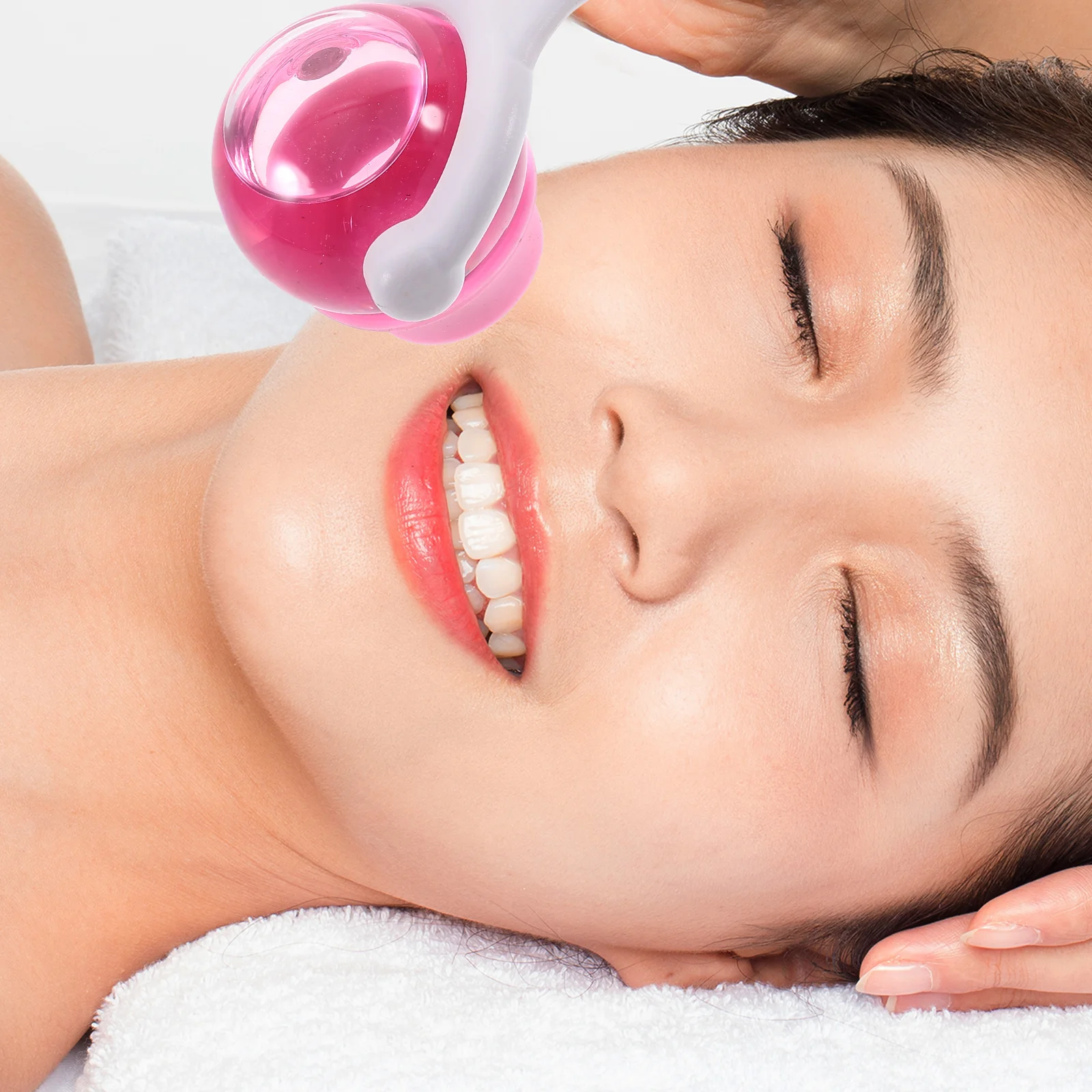 

Face 1Pc Blue Facial Massager Cooling Puffiness Relief Spa Balls Skin Care Facial Ice Globes Tools Gadgets Gifts