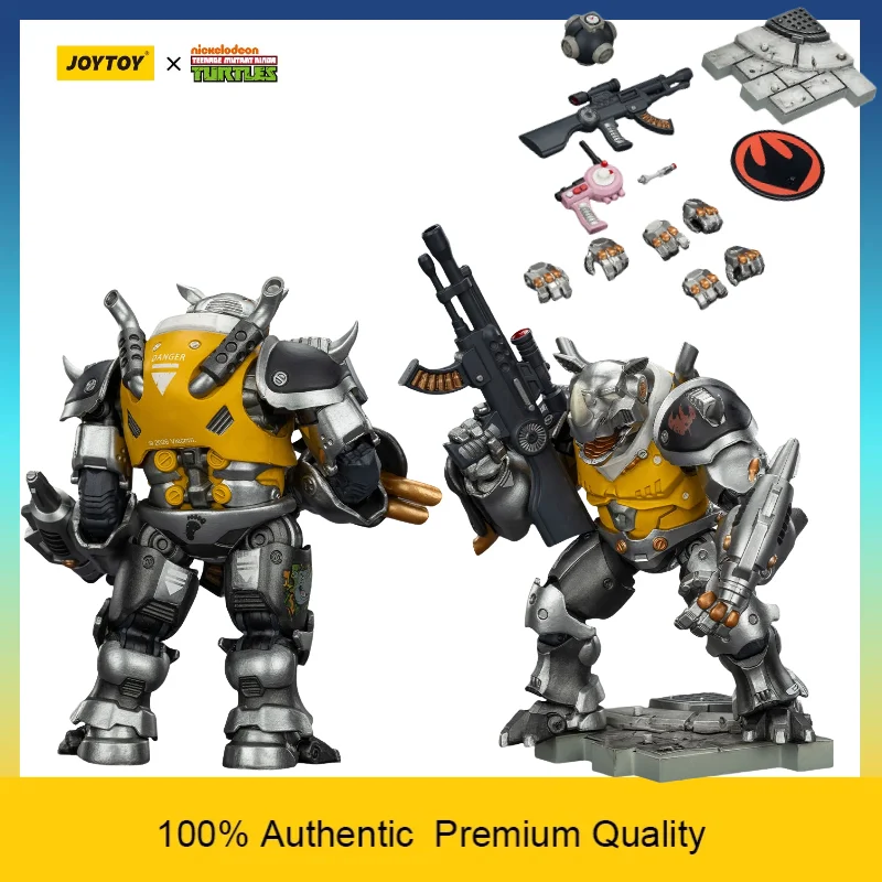 

[In Stock] JOYTOY TMNT Rhino Mighty Rocksteady 1/18 Fully Articulated Anime Action Figure High Detail Collectible Model Toy Gift