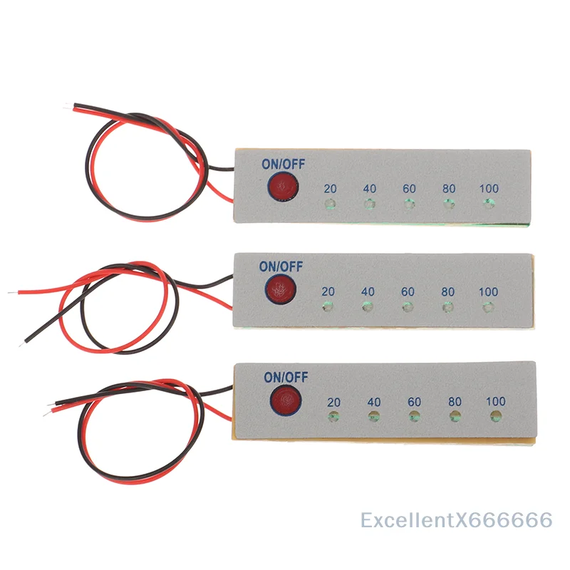 

Li-Ion Battery Capacity Tester Level Indicator Board for 1S/3S/4S Lithium Batteries Percentage Capacity Display