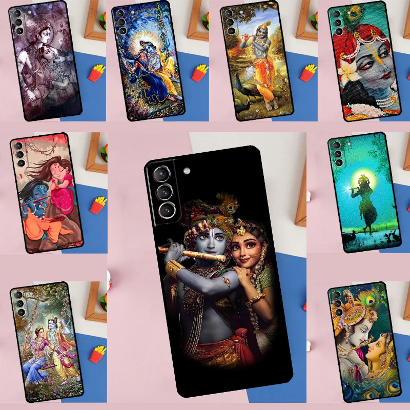 Lord Krishna Radha Cover For Samsung Galaxy S20 FE S21 S22 S23 Ultra S8 S9 S10 Plus Note 10 20 Ultra Phone Case