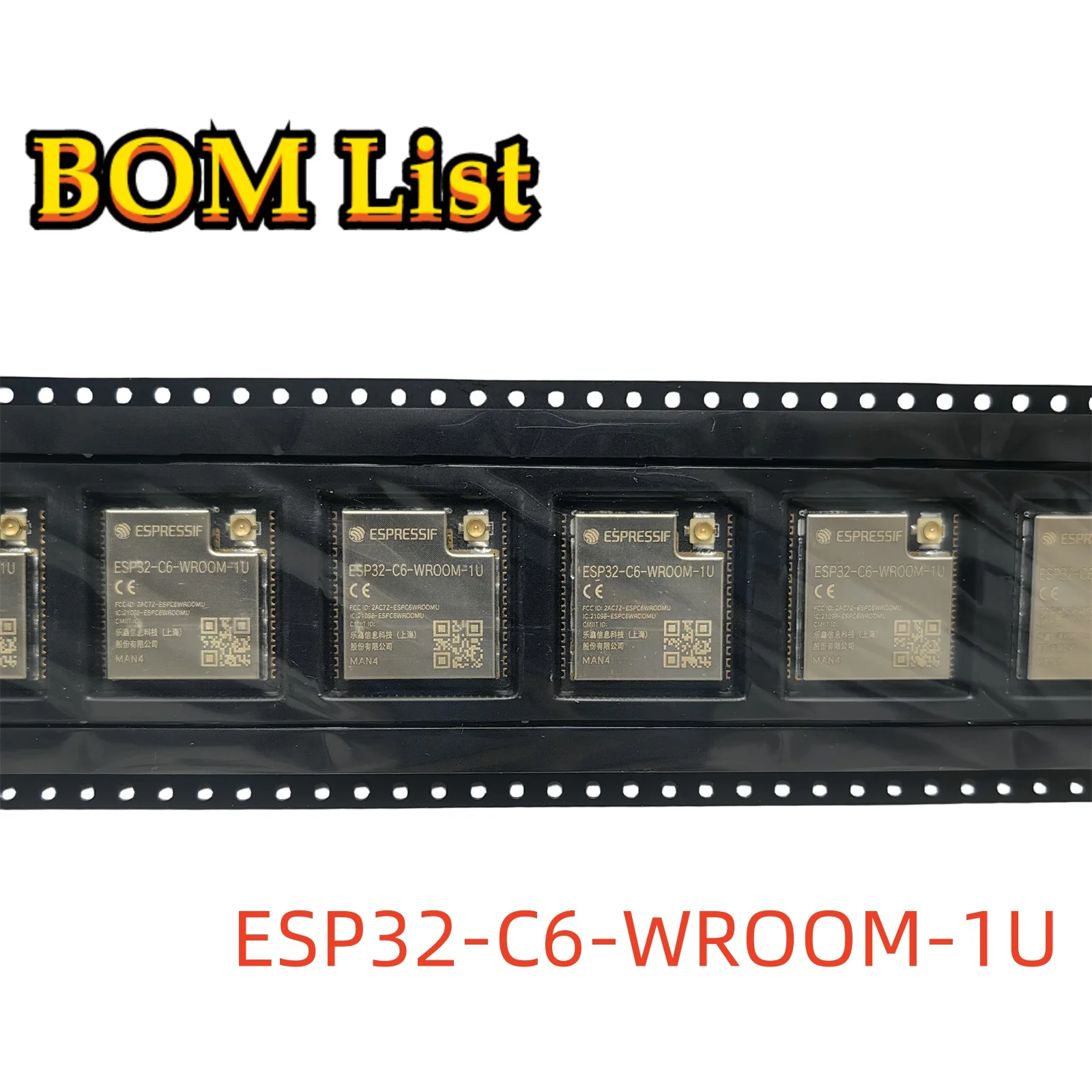 15 PCS Original ESP32-C6-WROOM-1U-N4 ESP32-C6-WROOM-1/1U 4MB ESP32-C6 chip Wi-Fi 4/Wi-Fi 6 and BLE 5 module for audio equipment