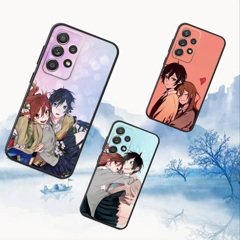 

H-Horimiyas Anime Phone Case For Samsung S25,S24,S21,S22,S23,S30,Ultra,S20,Plus,Fe,Lite,Note,10,9,5G Black Cover