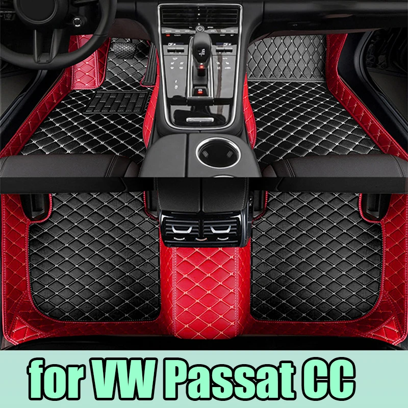 

Автомобильные коврики для VW Passat CC 2008 ~ 2016, набор напольных ковриков, автомобильные внутренние части, коврик, роскошный кожаный коврик, автомобильные аксессуары