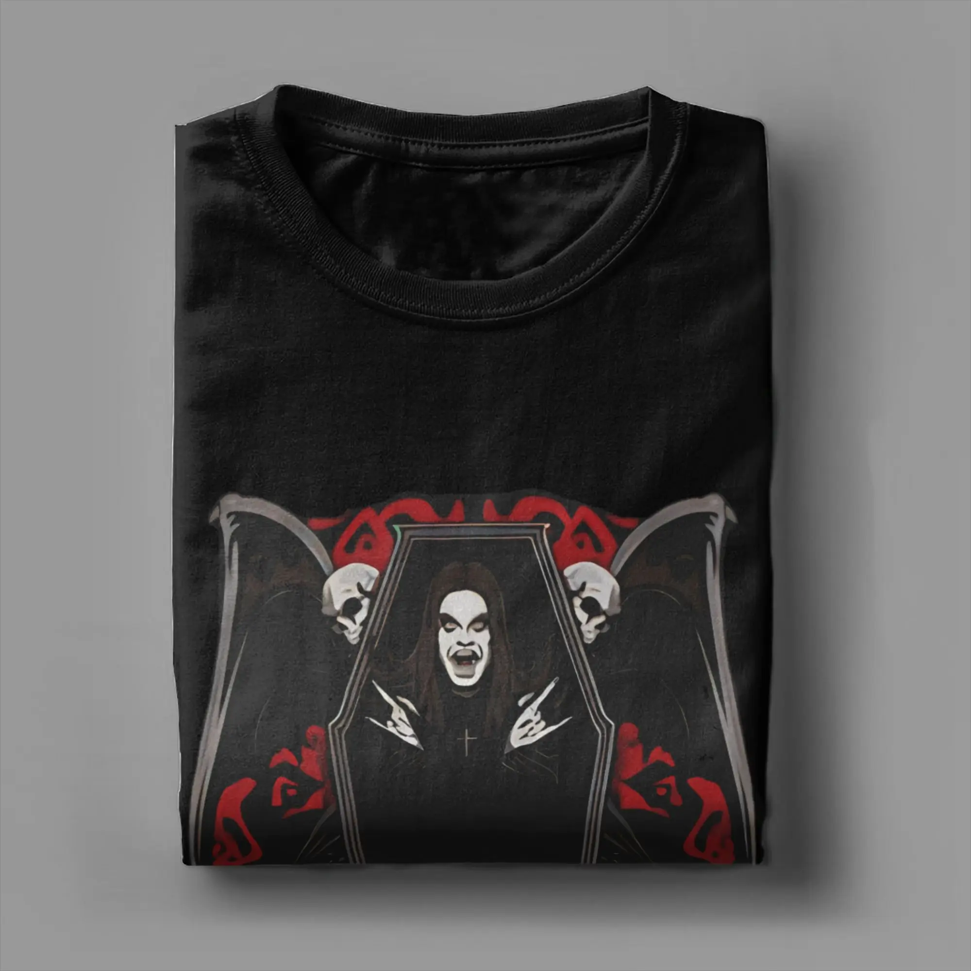 Amazing Black Sabbath Ozzy Singer (2) T-Shirts for Men Crew Neck Pure Cotton T Shirts  Short Sleeve Tee Shirt Plus Size Clothes