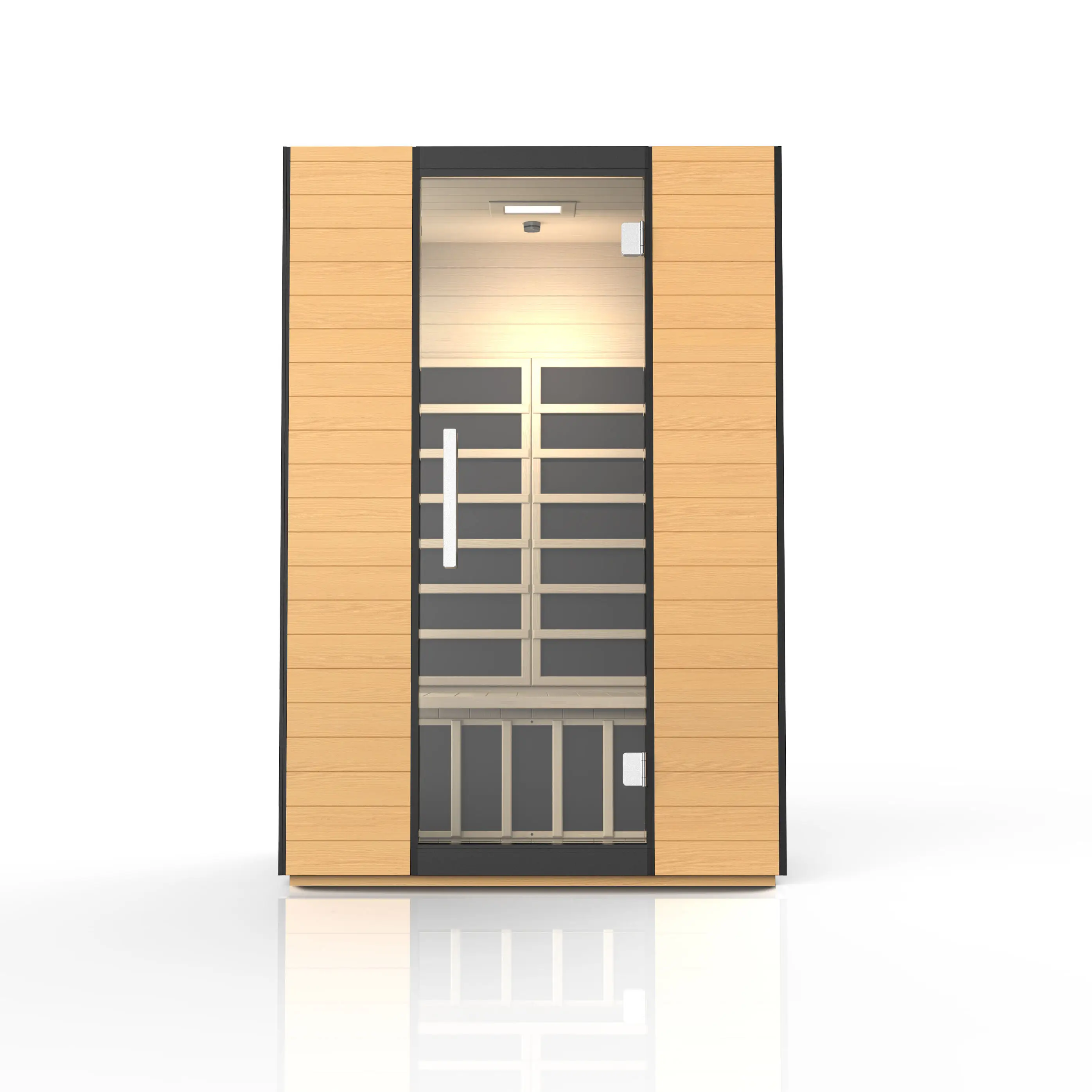 Canada Hemlock WOODEN INFRARED High Quality Luxury Indoor Far-Infrared Sauna Room Popular Home Hammam Spa Sauna