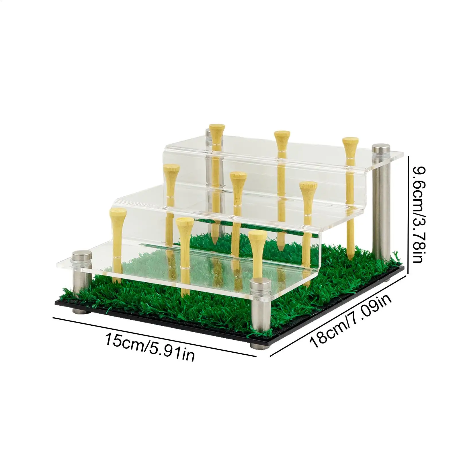 حامل كرة الجولف عرض مجموعة كرات الجولف تخزين المعدات الرياضية لخزانة وضع الكرة اللينة والتنس لاكروس