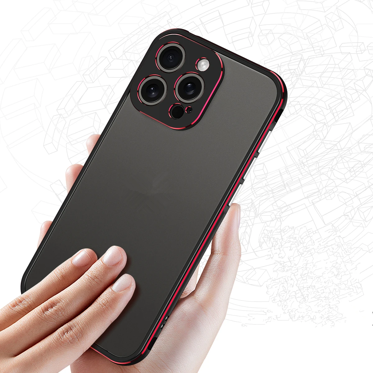 Luxury Aluminum Alloy Metal Frame Bumper Case for iPhone 15 Pro Max 11 Pro 12 13 Mini 14 Plus Ultra-Thin Super Slim Phone Case