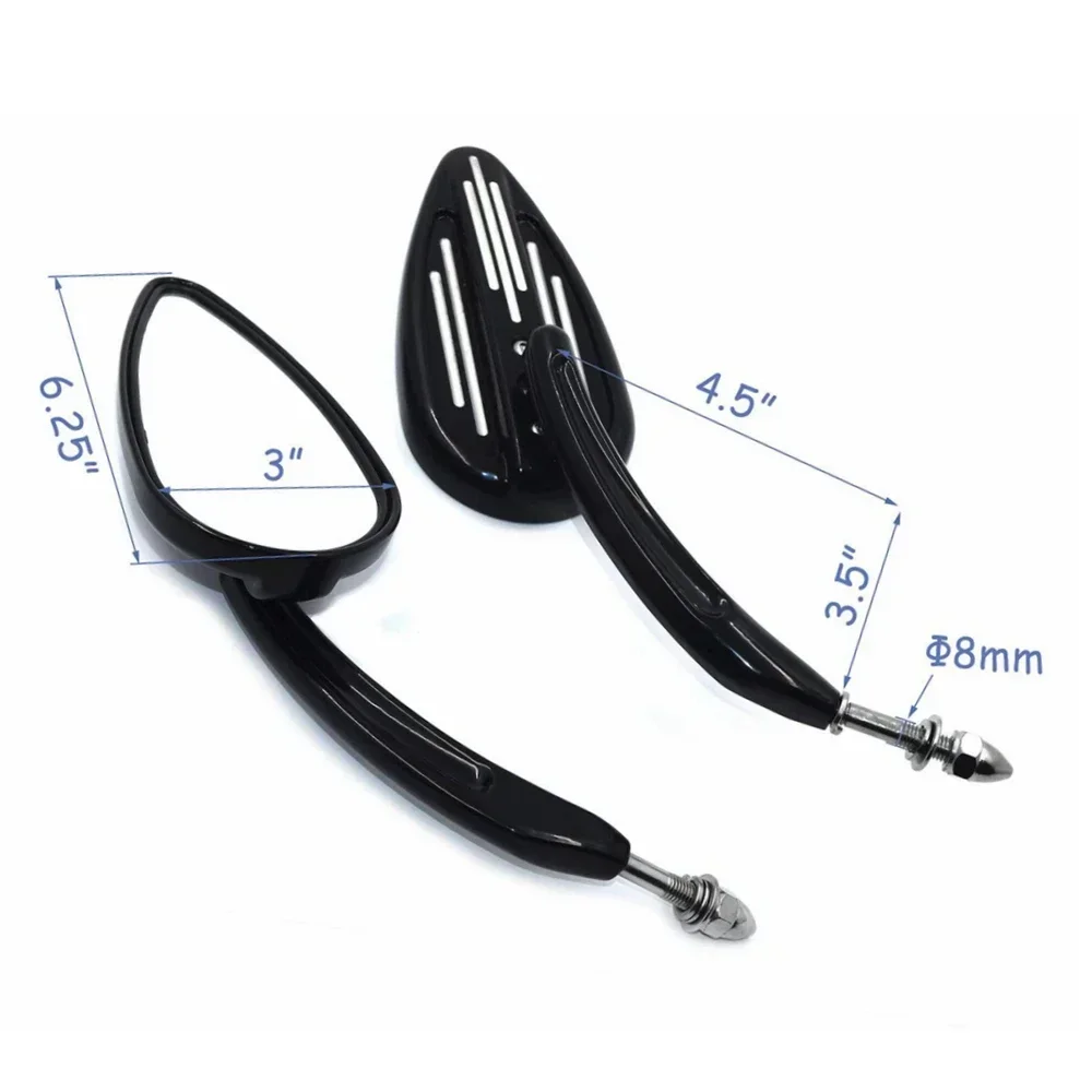 

Motorcycle Black Mirror for Harley Davidson 1982-later All Models(except Mounted Below The Handlebar)