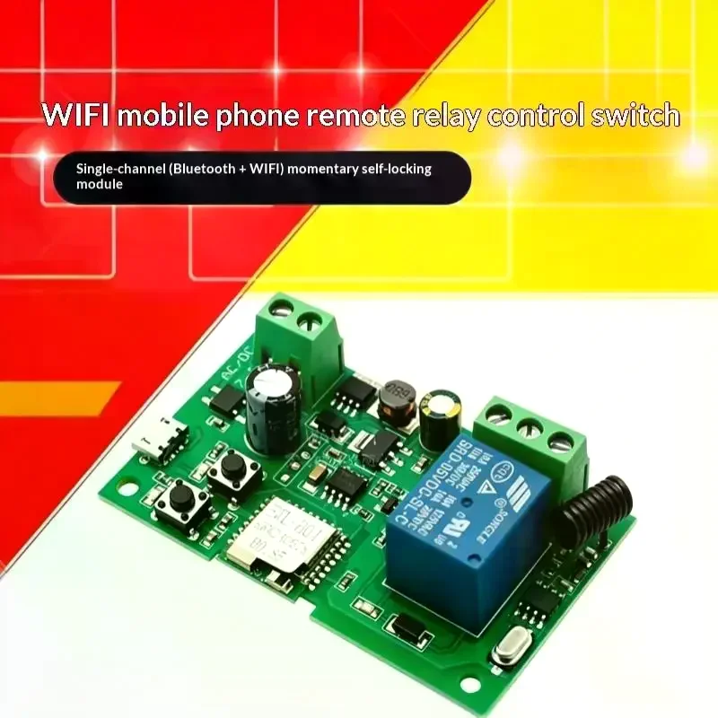 Wifi RF Wireless Remote Control Switch 433Mhz 7-32VAC DC 10A Relay For Light Lamp Door Access System Smart Home