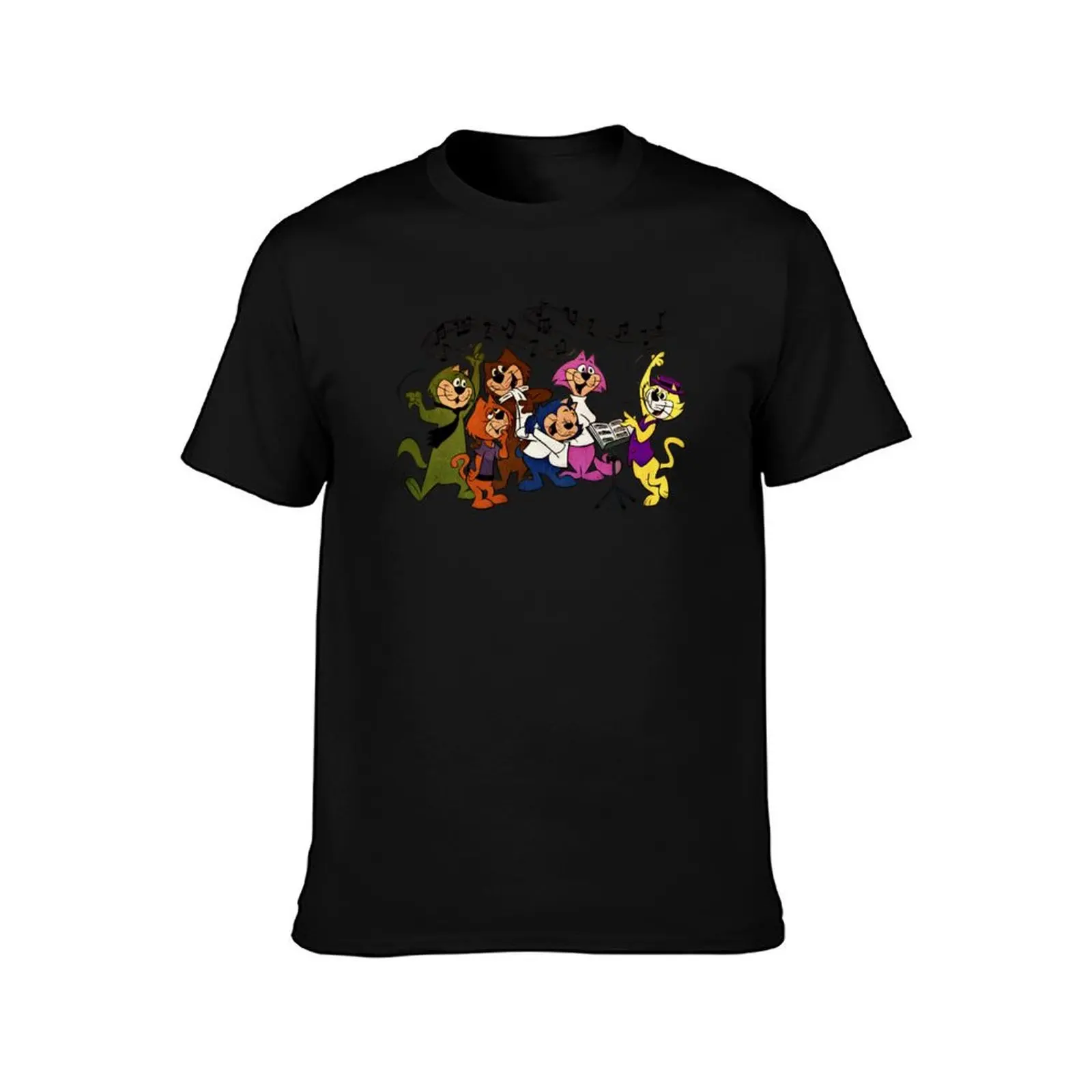Top Cat, music lesson, summer T shirt, retro, vintage T-Shirt Casual Streetwear Short Sleeve Tee T-Shirt