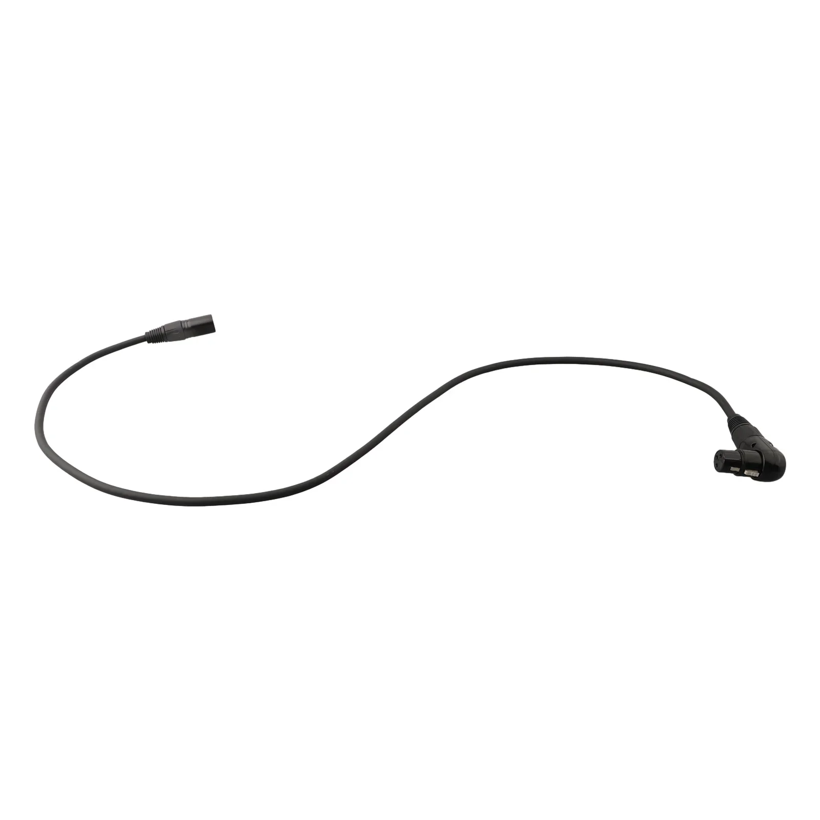 Home Black Extension Cable Microphone Stable Straight Studio Wear Resistant Male Metal Non Deformation Speaker