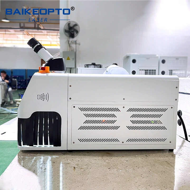BAIKEOPTO BK-JW60X 60W Jewelry Laser Spot Welding Machine Desktop Micro Laser Welder for Gold Silver K-Gold Jewelry Repair Solde