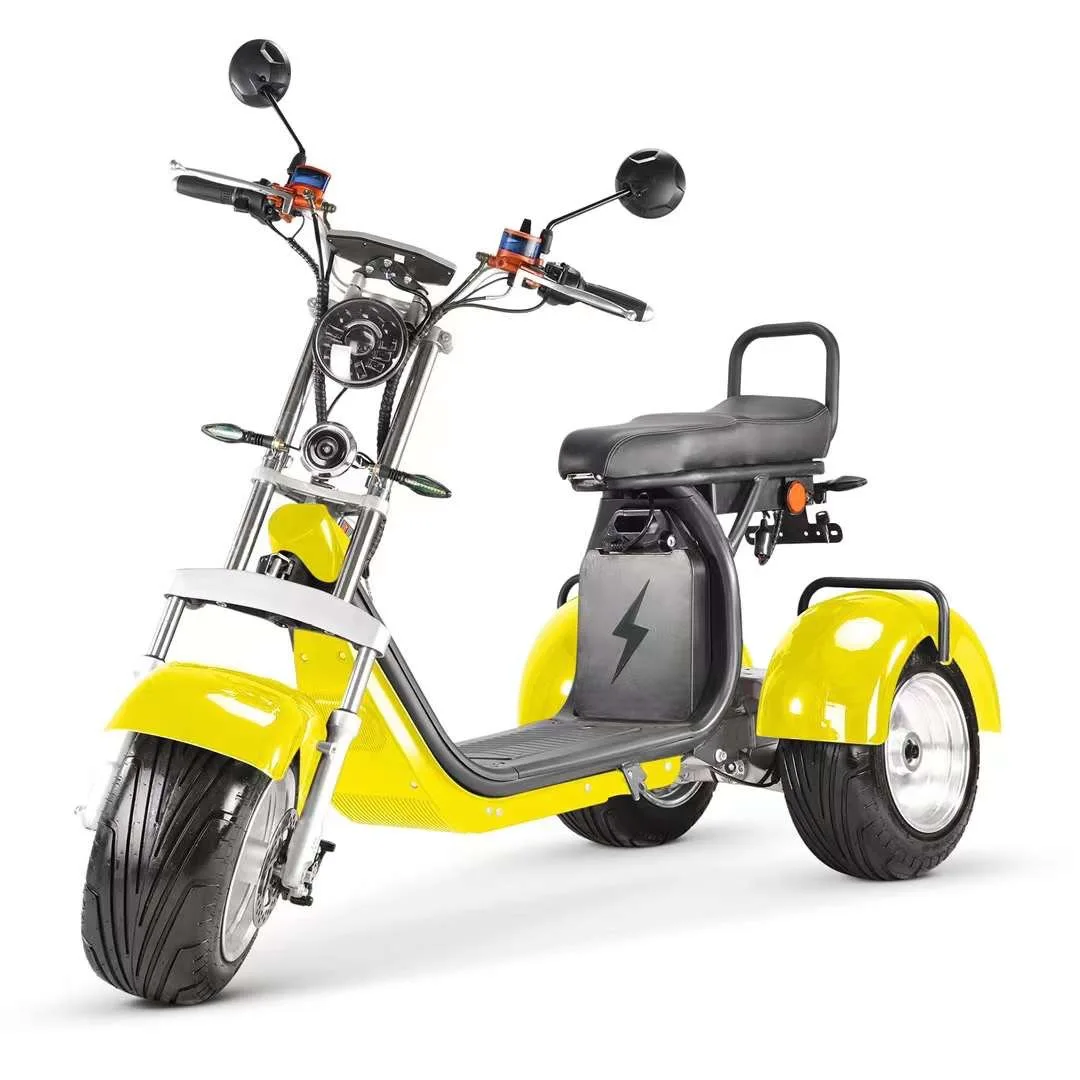 City Coco Scooter Lithium Battery 60V 12AH Ride 35-40km Chopper Convenient Fat Tire Electric Scooter